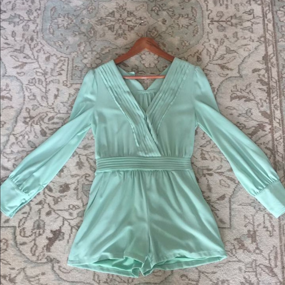 Mint Green romper- bought from Monkees boutique.